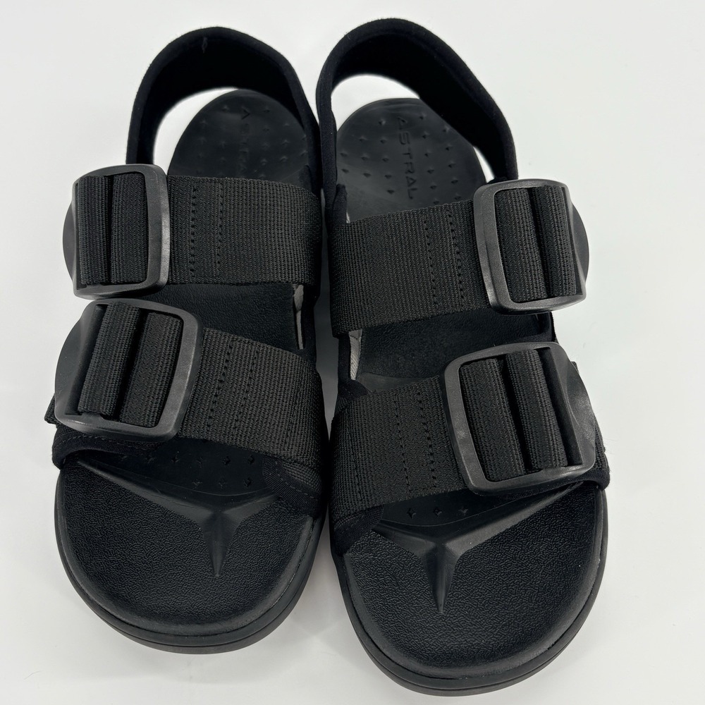 Astral Webber Sandals Mens 9 Black Stealth Buckle Water Hiking Outdoor